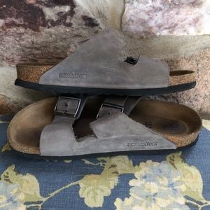 Birkenstock Arizona two strap sandal.